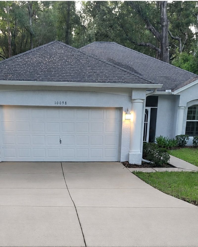 Driveway after cleaning by H&S Home Services